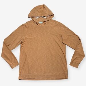 Free Fly Men's Bamboo Slub Hoodie II Shirt In Ochre Sz L